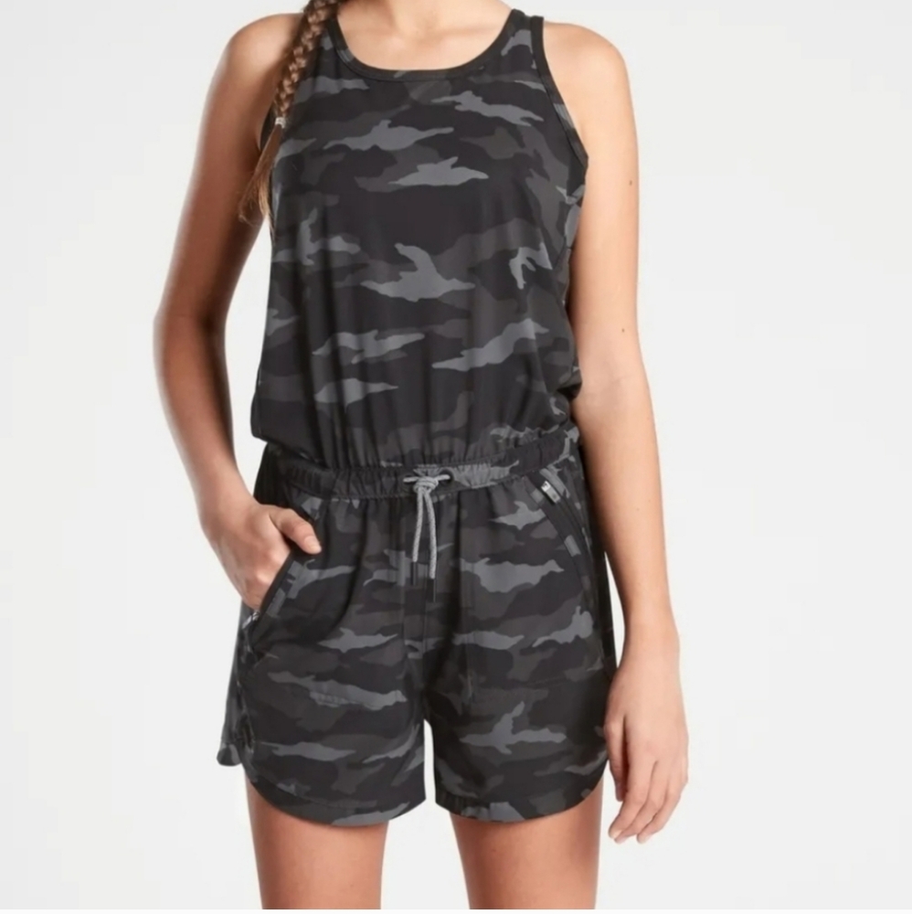 Athleta Girl On The Go Camo Romper